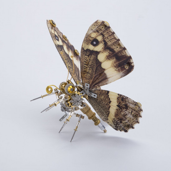 steampunk 3d butterfly model metal puzzle diy assembly kit for kids, teens and adults (150pcs+) steampunk 3d butterfly model metal puzzle diy assembly kit for kids, teens and adults (150pcs+)