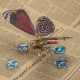steampunk 3d butterfly model metal puzzle diy assembly kit for kids, teens and adults (150pcs+) steampunk 3d butterfly model metal puzzle diy assembly kit for kids, teens and adults (150pcs+)