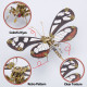 steampunk 3d butterfly model metal puzzle diy assembly kit for kids, teens and adults (150pcs+) steampunk 3d butterfly model metal puzzle diy assembly kit for kids, teens and adults (150pcs+)