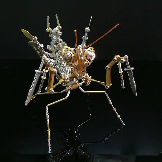 steampunk brass metal mantis model building kits 350+pcs steampunk brass metal mantis model building kits 350+pcs