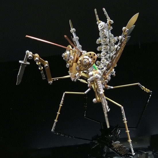 steampunk brass metal mantis model building kits 350+pcs steampunk brass metal mantis model building kits 350+pcs