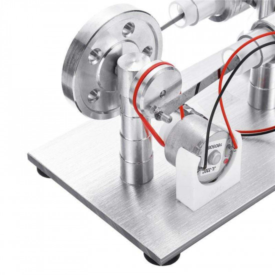 stirling engine kit motor model electricity power generator with led physics educational toys