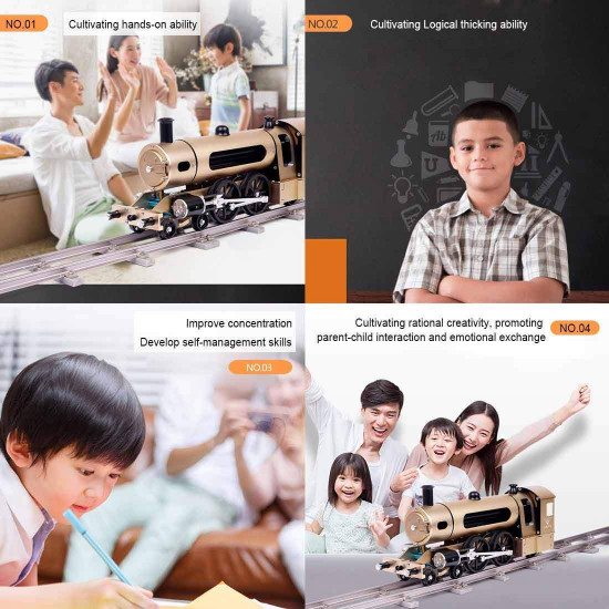 teching engine steam train model kits with pathway full aluminum alloy model gift collection stem toys for sale teching engine steam train model kits with pathway full aluminum alloy model gift collection stem toys for sale
