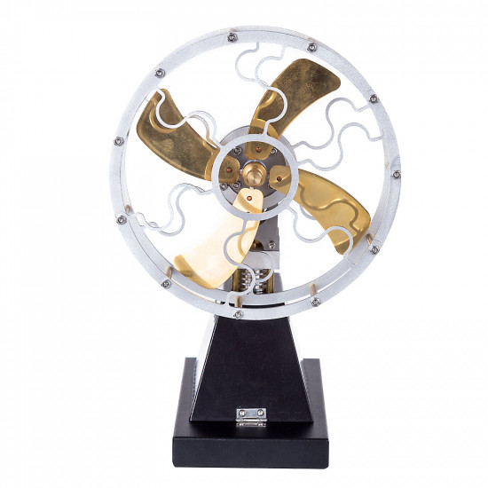 enjomor vintage 4-blade heat powered thermal stove fan stirling engine physics science experiment toy enjomor vintage 4-blade heat powered thermal stove fan stirling engine physics science experiment toy
