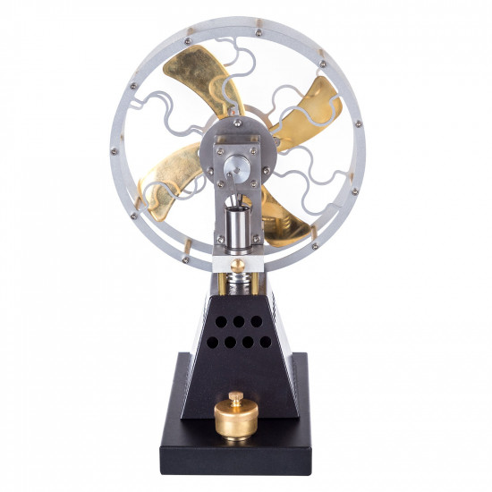 enjomor vintage 4-blade heat powered thermal stove fan stirling engine physics science experiment toy enjomor vintage 4-blade heat powered thermal stove fan stirling engine physics science experiment toy