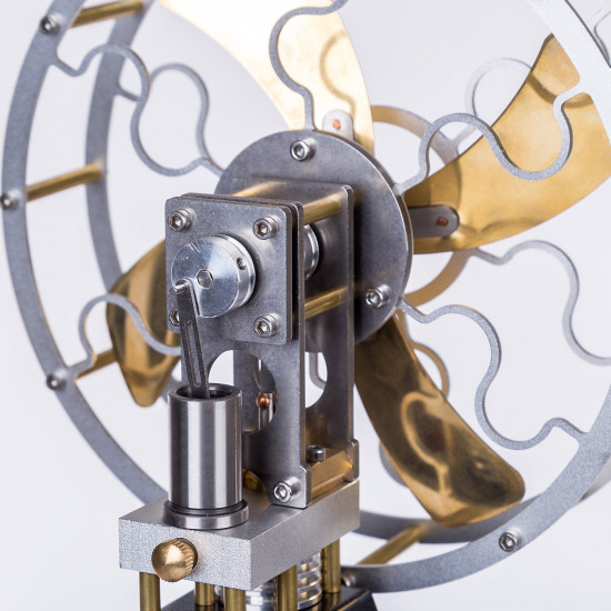 enjomor vintage 4-blade heat powered thermal stove fan stirling engine physics science experiment toy enjomor vintage 4-blade heat powered thermal stove fan stirling engine physics science experiment toy
