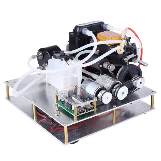 toyan diy gasoline engine model modify into micro water-cooled generator set