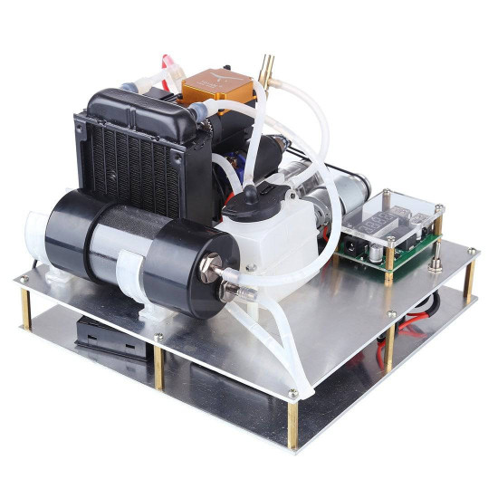 toyan diy gasoline engine model modify into micro water-cooled generator set