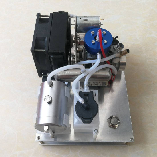 toyan level 15 diy modify methanol engine into gasoline engine  generator with water-cooled radiator device