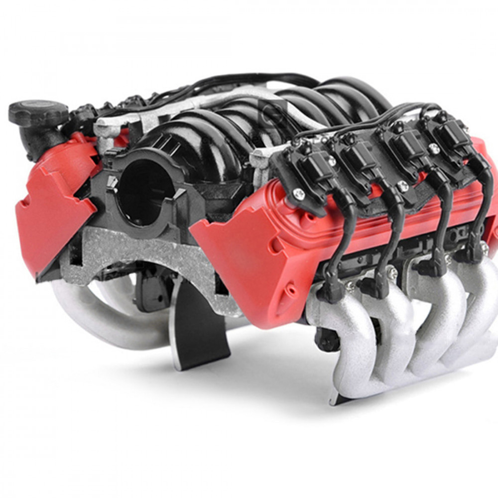 v8 simulate engine motor heat sink cooling fan grc ls7 for trx4 trx6 ...