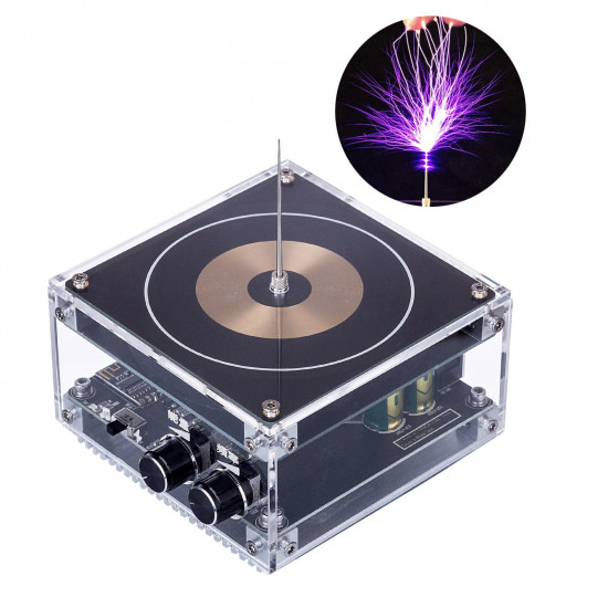vinyl record shape bluetooth musical magic beat electron tesla coil with long arc & dual mode - us plug vinyl record shape bluetooth musical magic beat electron tesla coil with long arc & dual mode - us plug