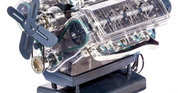 visible v8 internal combustion ohc engine motor working model haynes ...