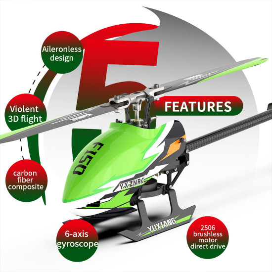 yu xiang f150 rc plane 2.4g 6ch direct drive brushless rc helicopter model - rtf edition yu xiang f150 rc plane 2.4g 6ch direct drive brushless rc helicopter model - rtf edition